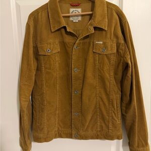Iron & Resin Men's Corduroy Jacket in Mustard Brown